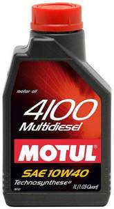 MOTUL 4100 10w40 Multidiesel CF 1л. п/синтетика для диз. двигателей, моторное масло